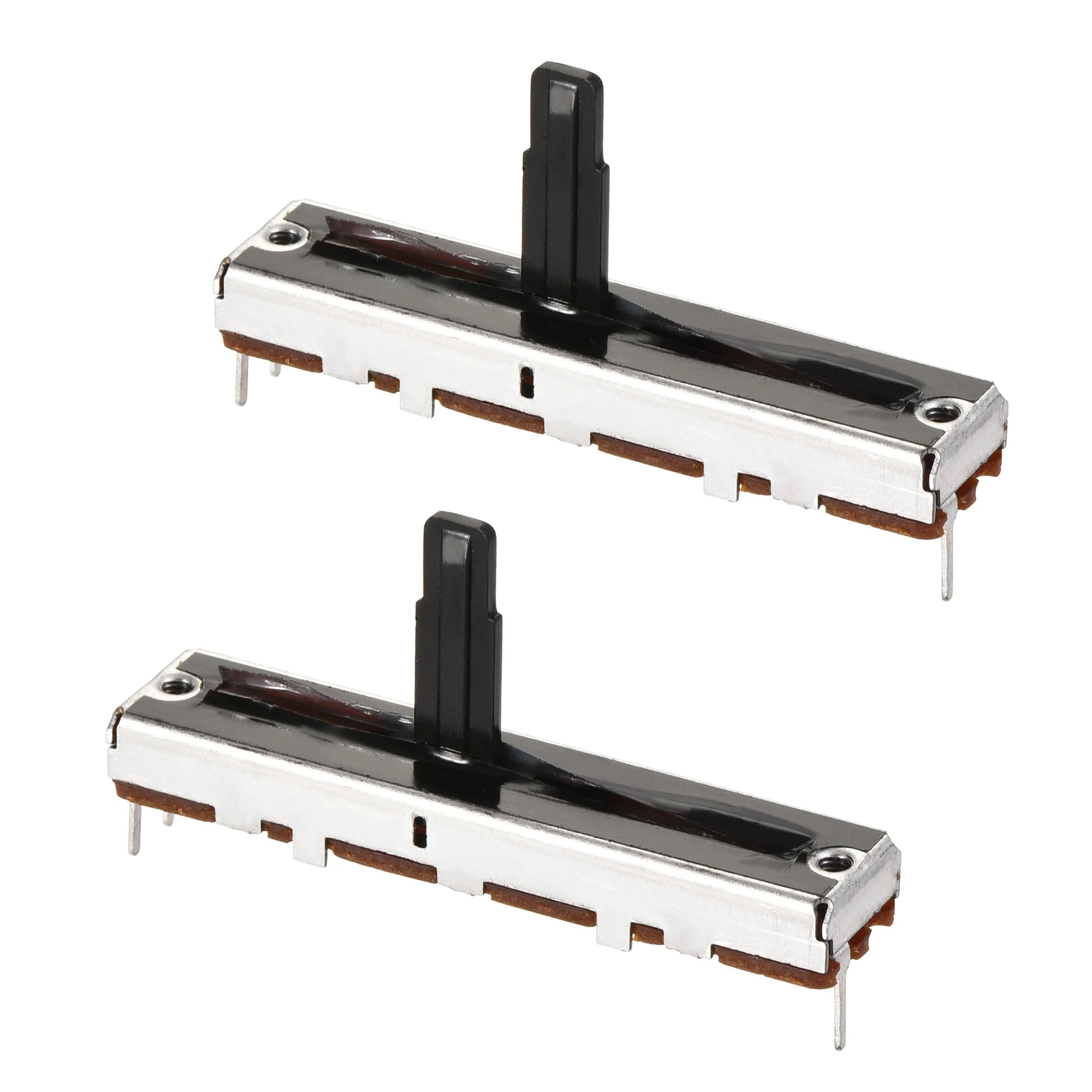 Variable Resistors 45mm Straight Slide Potentiometer B100K Single Channel 2pcs