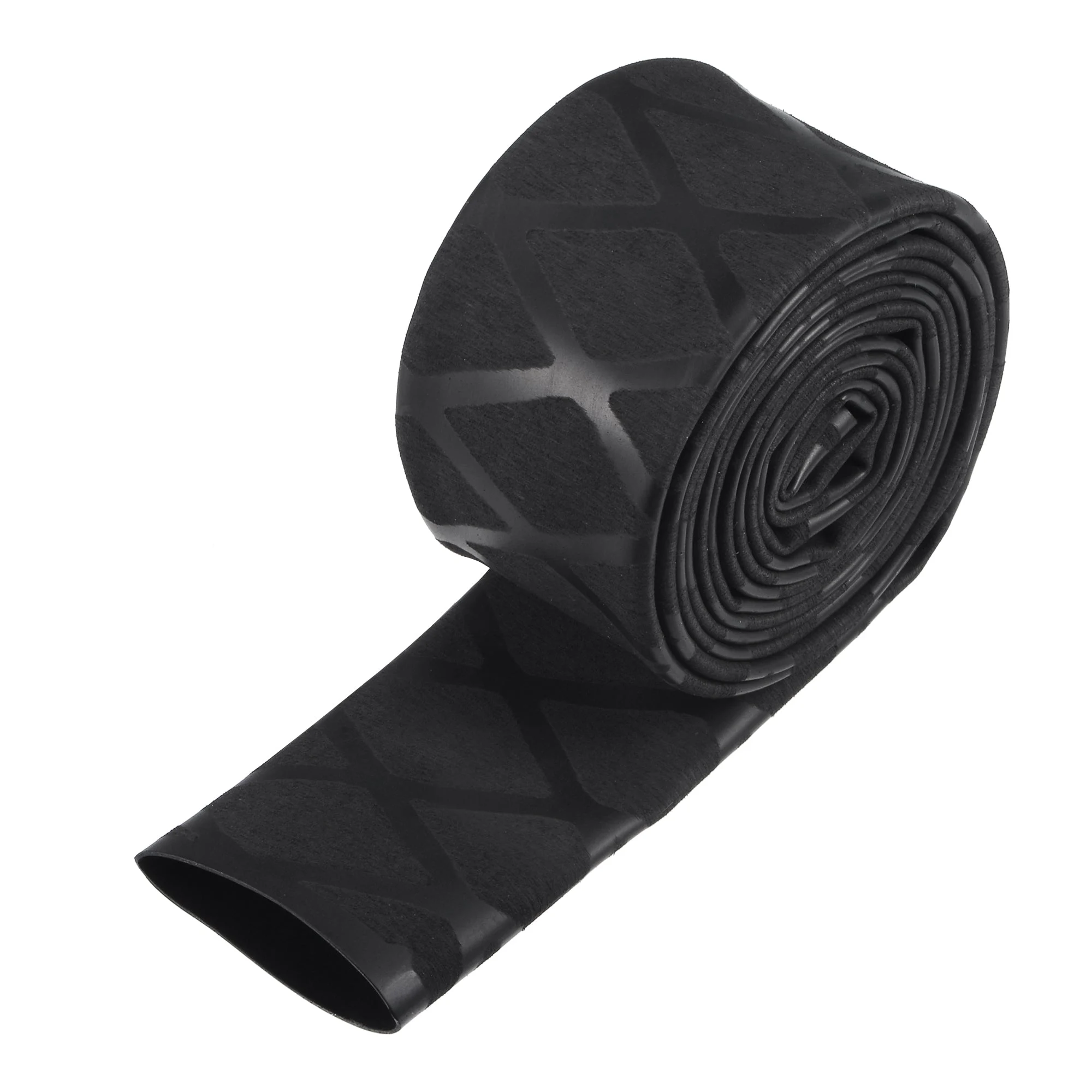 Heat Shrink Wrap Tubing for Fishing Rod Grips Handle, 25mm Dia 42mm Flat 5ft 1.7:1 rate, Black