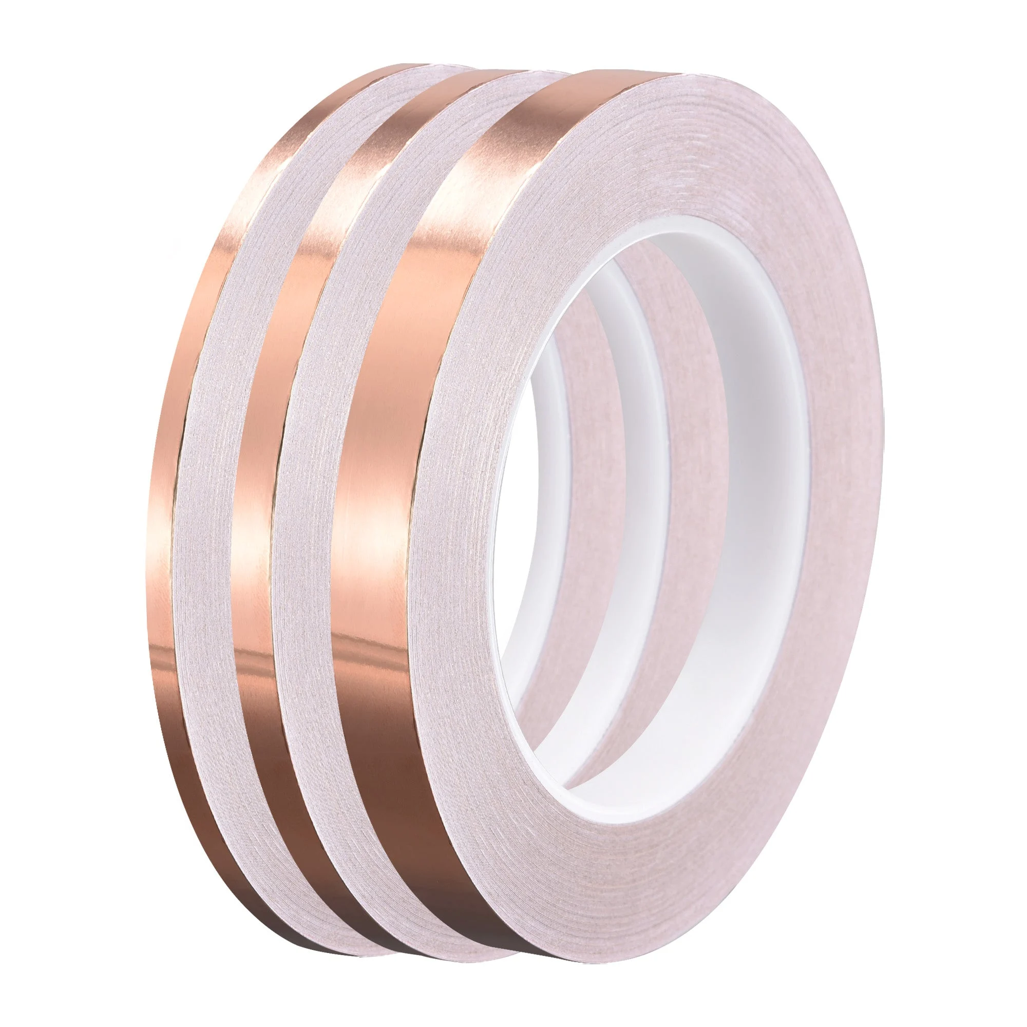 Single-Sided Conductive Tape Copper Foil Tape 4mm/6mm/12mm x 30m/98.4ft 3pcs