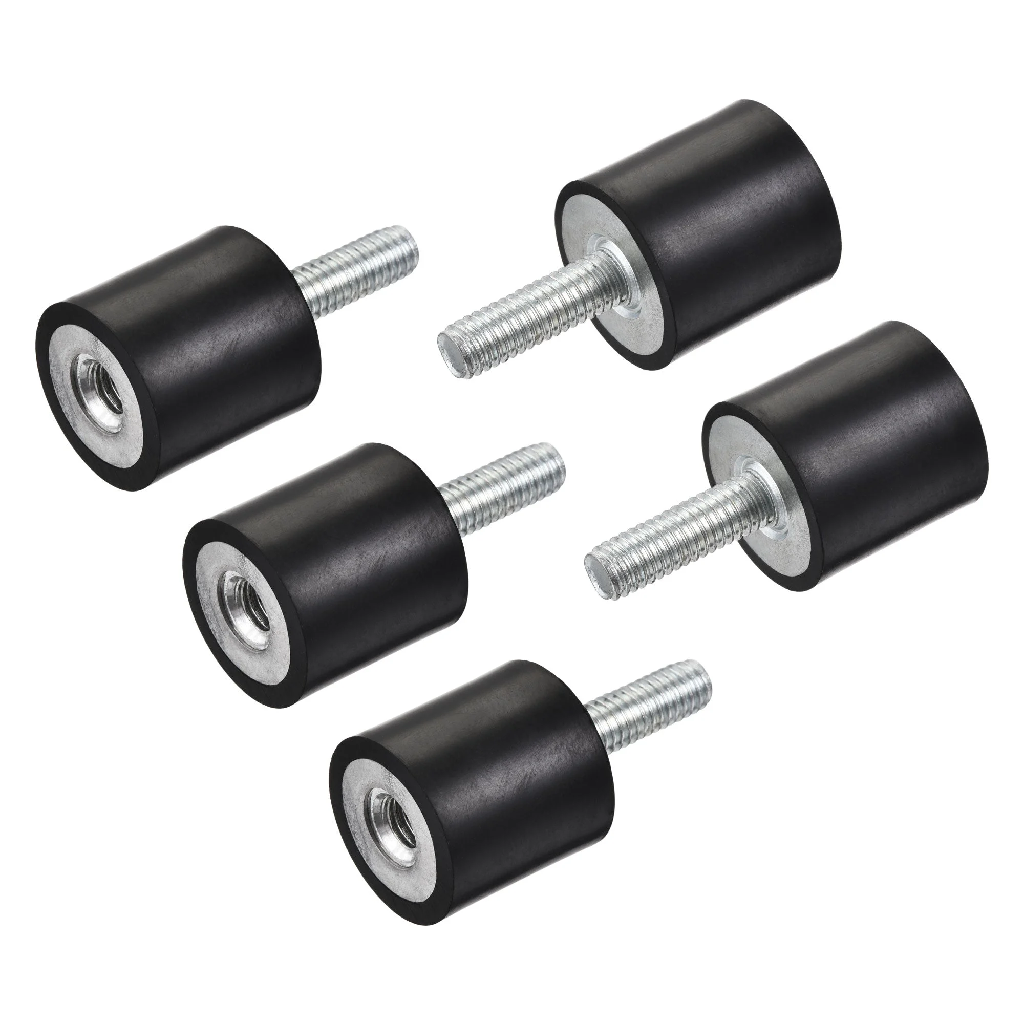 M6 Rubber Mounts, 5pcs Male/Female Shock Absorber, D20mmxH20mm