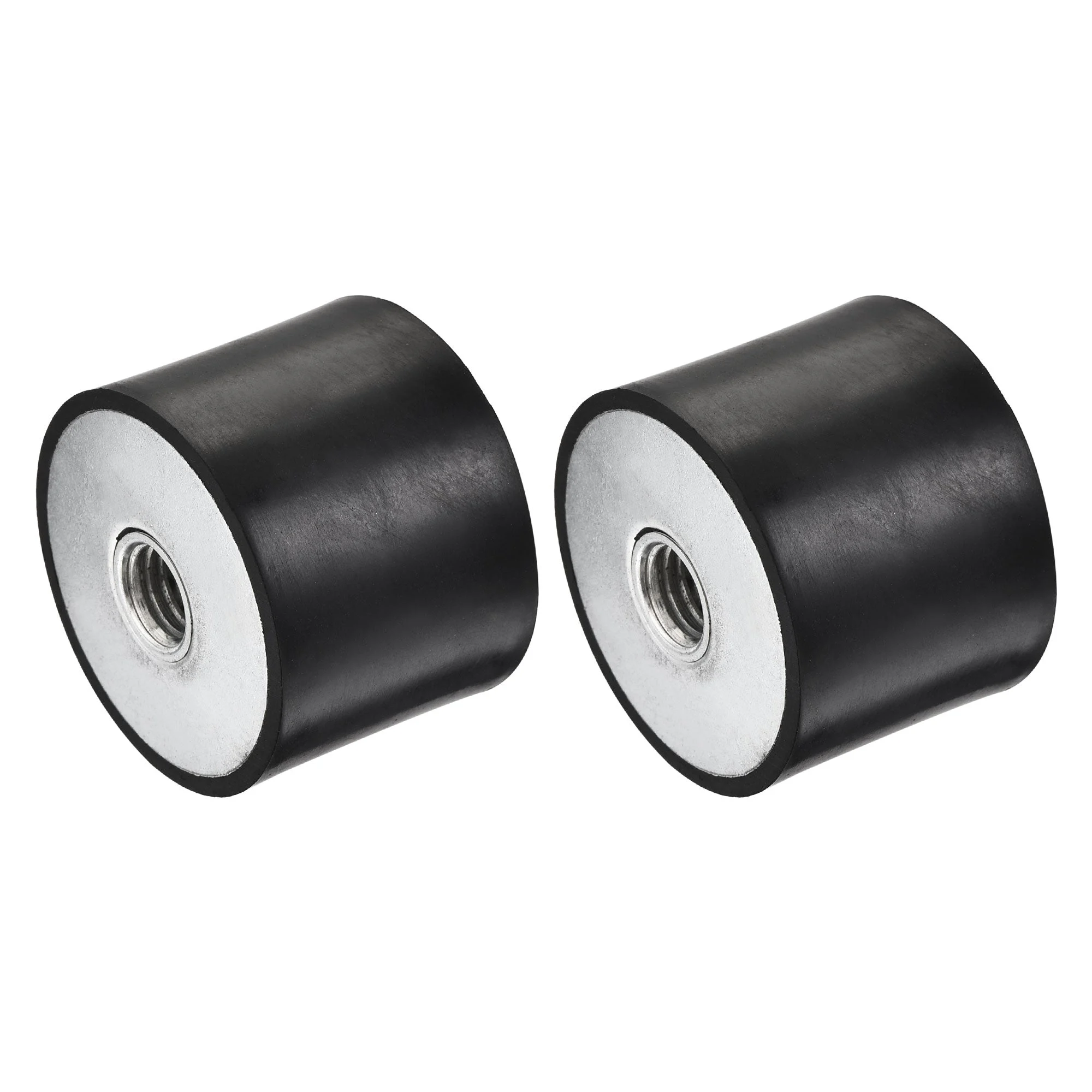 M10 Rubber Mounts, 2pcs Female/Female Vibration Isolator Shock Absorber, for Garage Motor Air Compressor Car Boat Bobbins, D40mmxH30mm