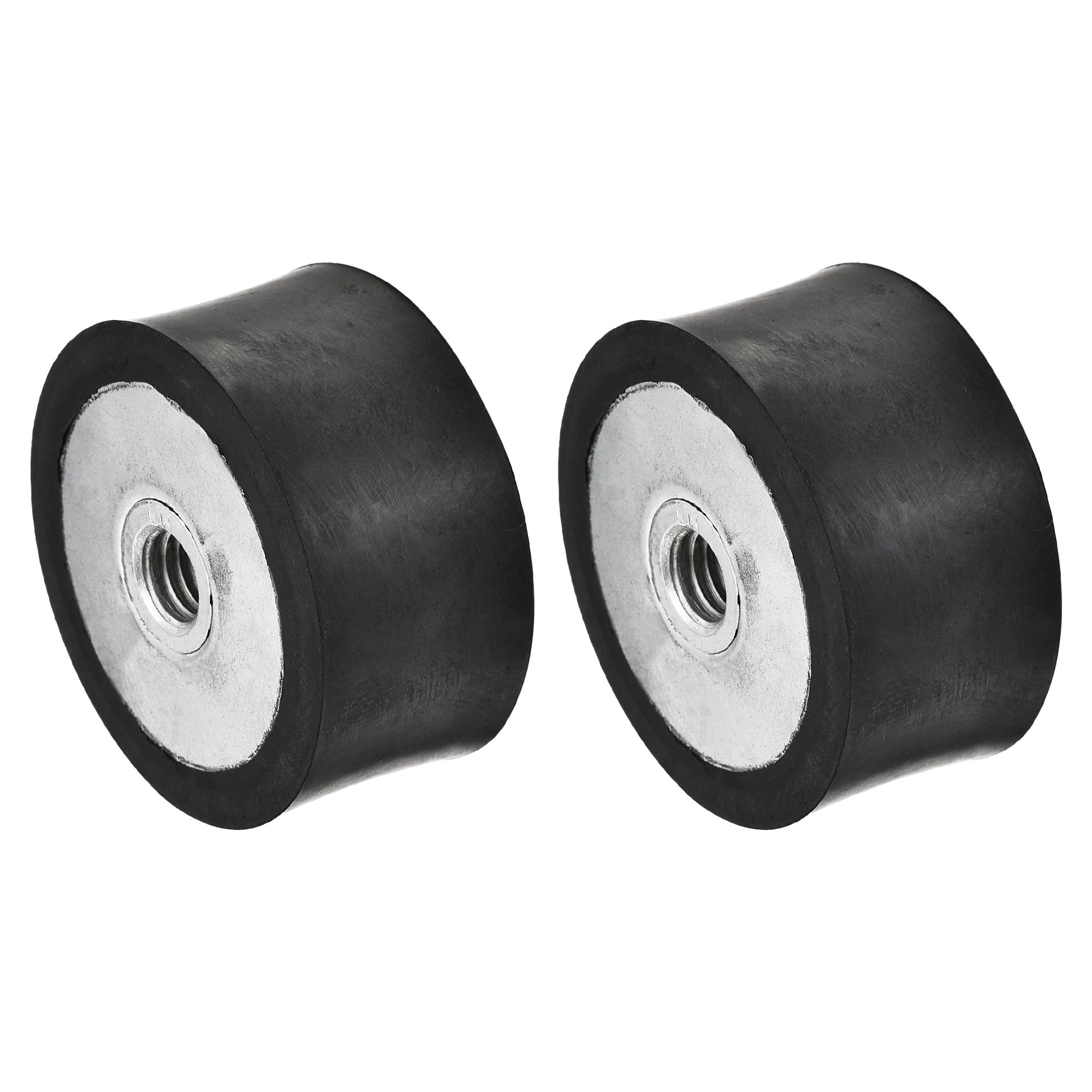 M8 Rubber Mounts, 2pcs Female/Female Vibration Isolator Shock Absorber, for Garage Motor Air Compressor Car Boat Bobbins, D40mmxH20mm