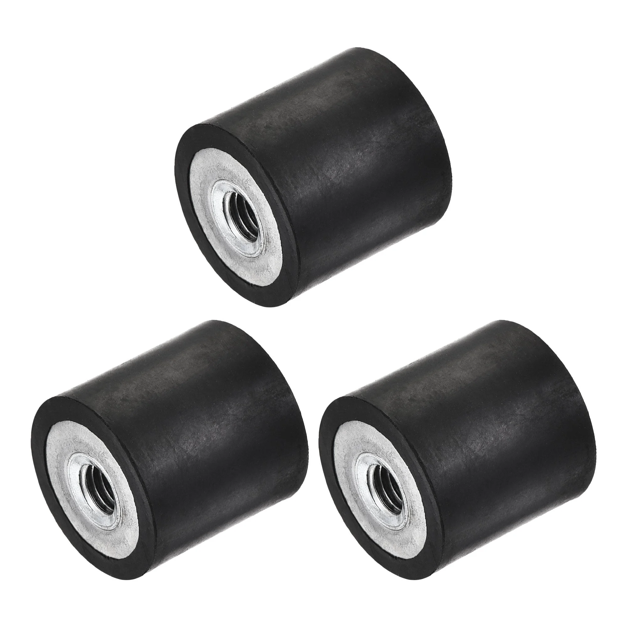 M6 Rubber Mounts, 3pcs Female/Female Shock Absorber, D20mmxH20mm