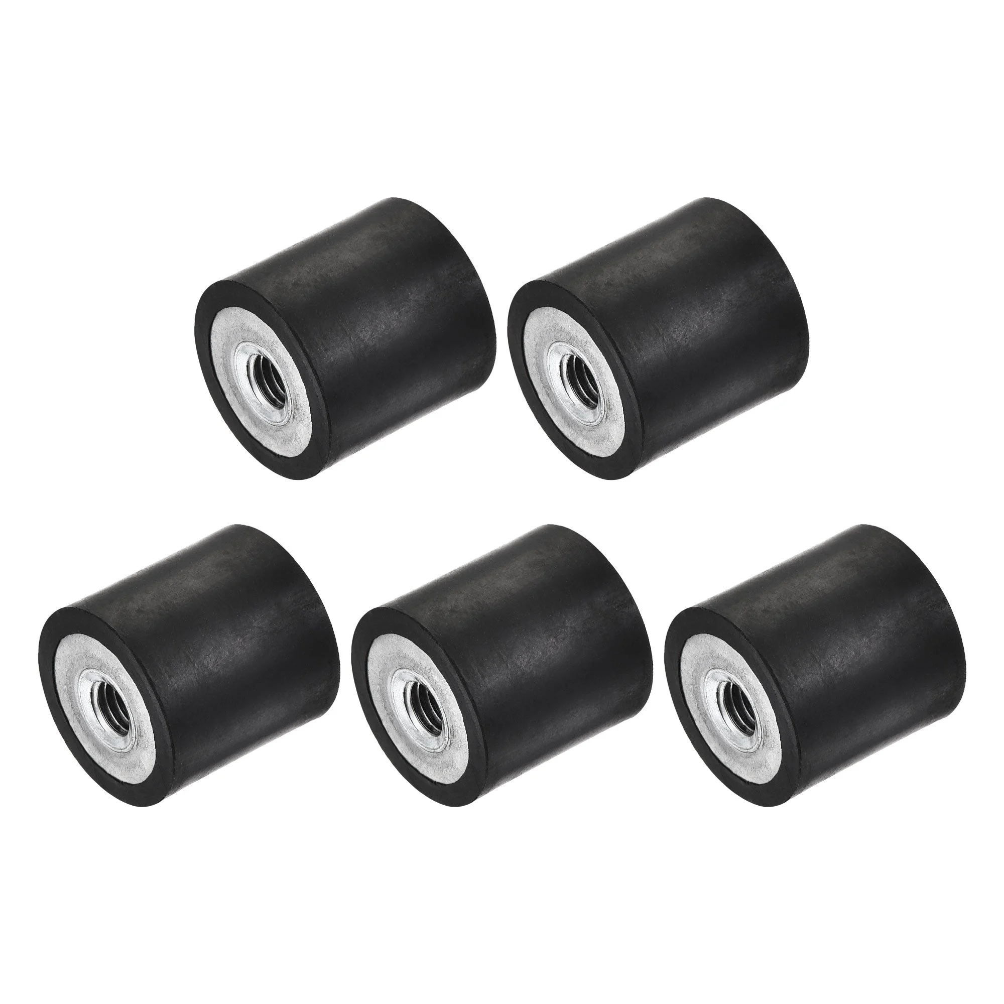 M6 Rubber Mounts, 5pcs Female/Female Shock Absorber, D20mmxH20mm