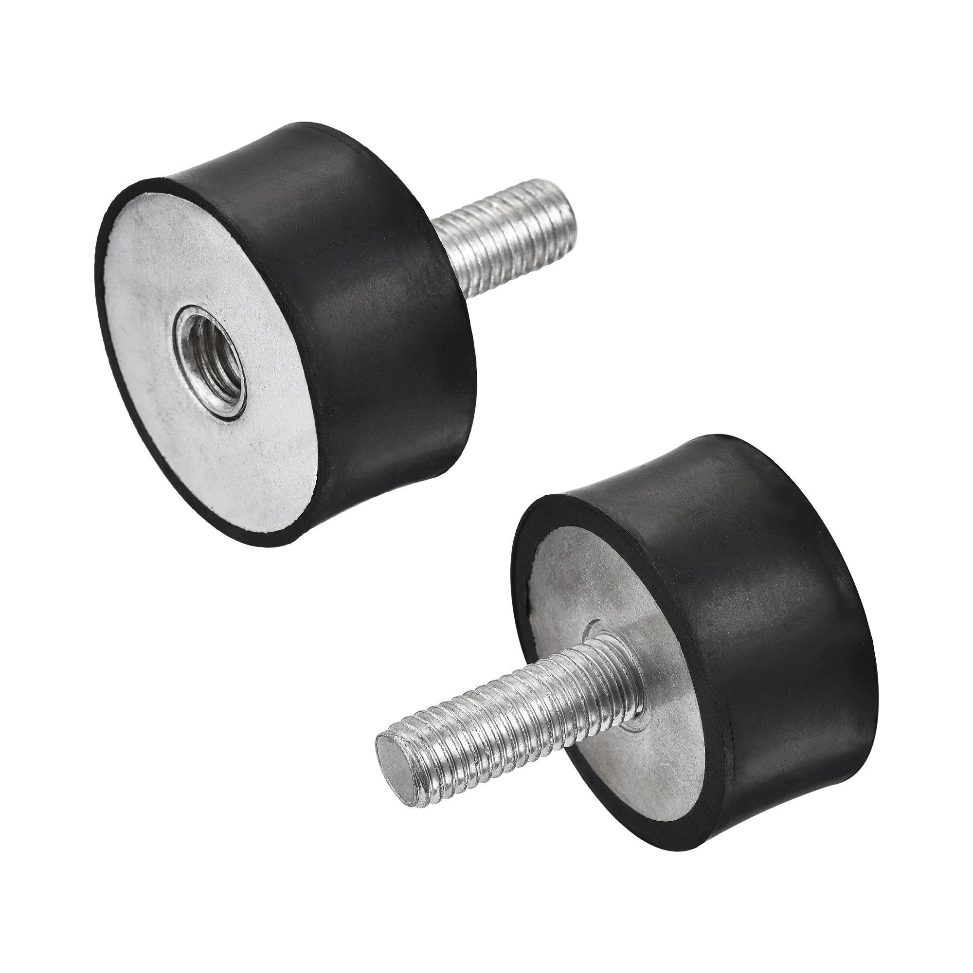 M10 Rubber Mounts, 2pcs Male/Female Shock Absorber, for Motor Generator Compressor Garage Reverse Pump Impact Air Generator Bobbins, D40mmxH20mm