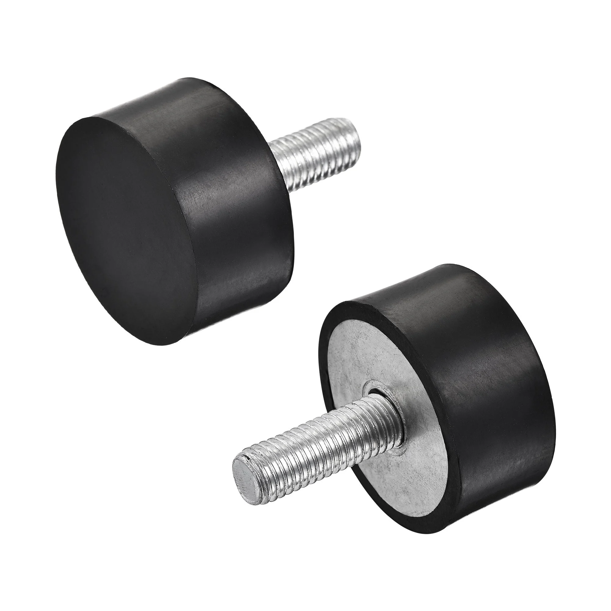 M10 Rubber Mounts, 2pcs Male Thread Shock Absorber, for Motor Generator Compressor Garage Reverse Pump Impact Air Generator Bobbins, D40mmxH20mm