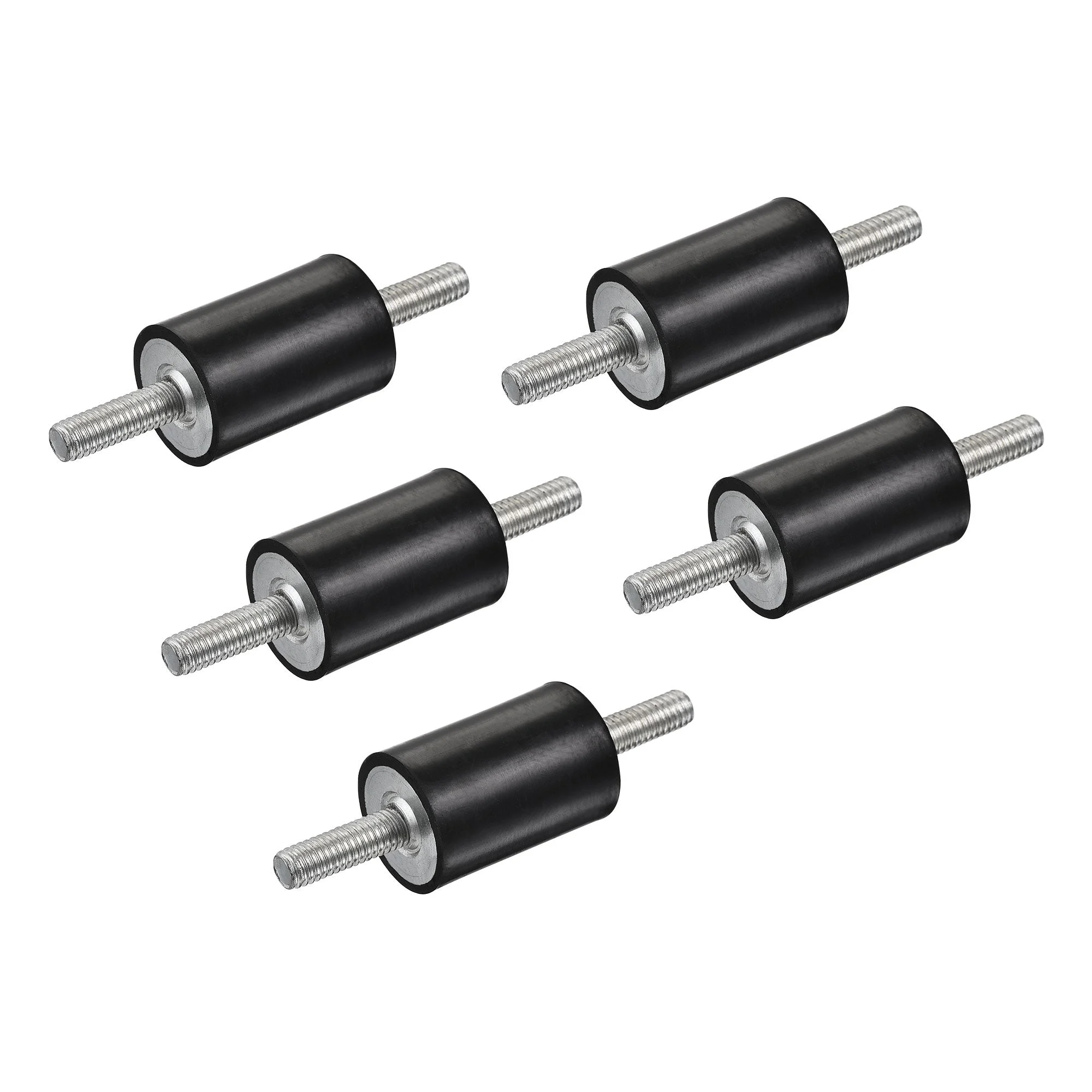 M6 Rubber Mounts, 5pcs Male/Male Shock Absorber, for Motor Generator Compressor Garage Reverse Pump Impact Air Generator Bobbins, D20mmxH30mm