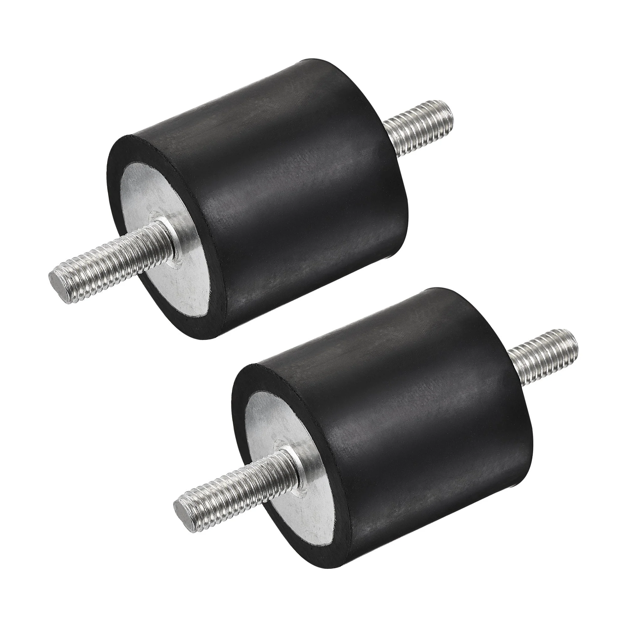 M8 Rubber Mounts, 2pcs Male/Male Shock Absorber, for Motor Generator Compressor Garage Reverse Pump Impact Air Generator Bobbins, D40mmxH40mm