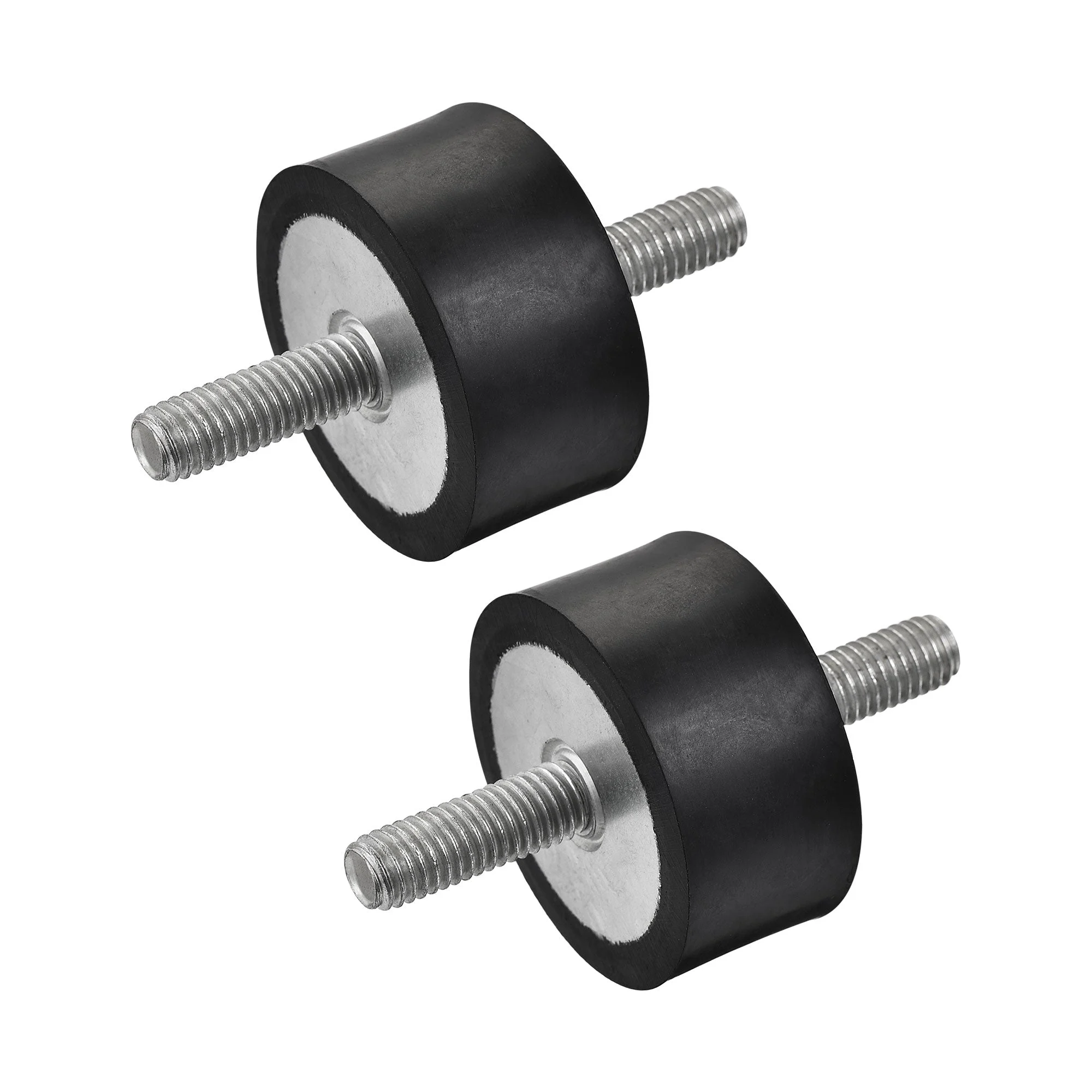 M8 Rubber Mounts, 2pcs Male/Male Shock Absorber, for Motor Generator Compressor Garage Reverse Pump Impact Air Generator Bobbins, D40mmxH20mm