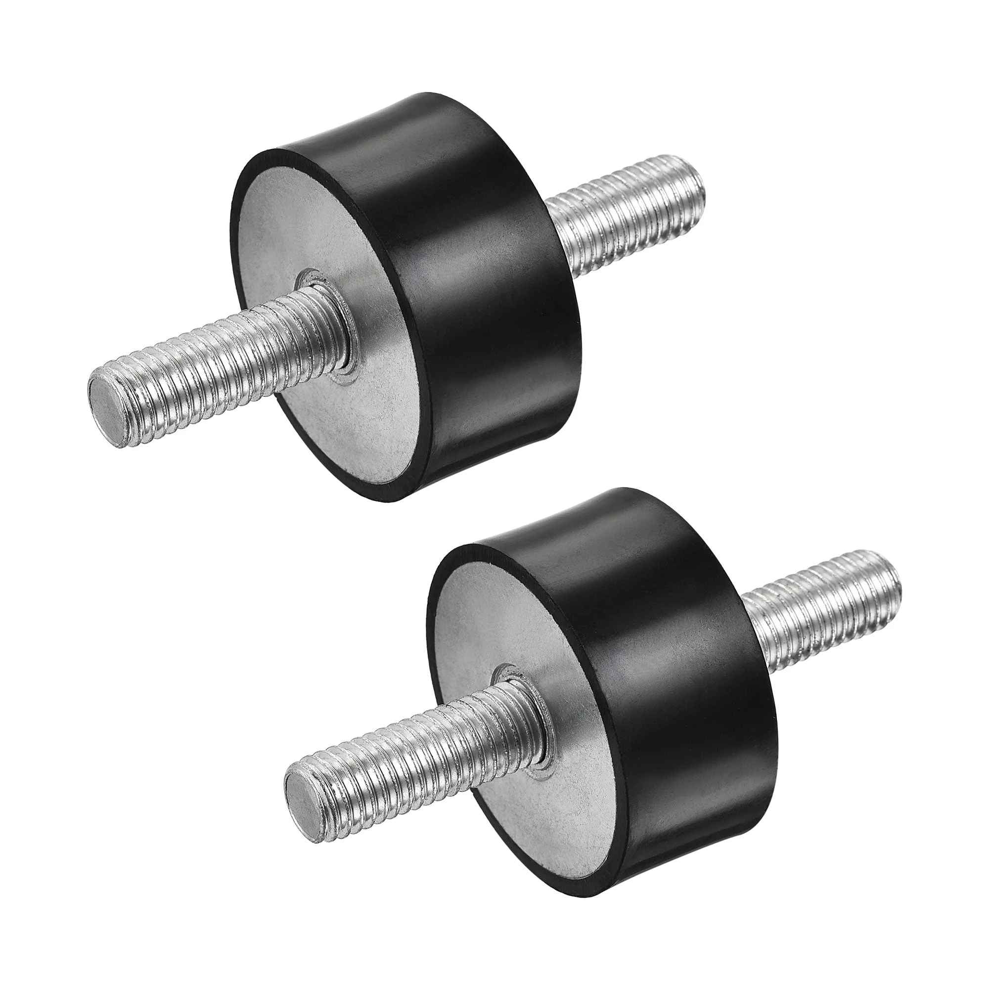 M10 Rubber Mounts, 2pcs Male/Male Vibration Isolator Shock Absorber, for Garage Motor Air Compressor Car Boat Bobbins, D40mmxH20mm