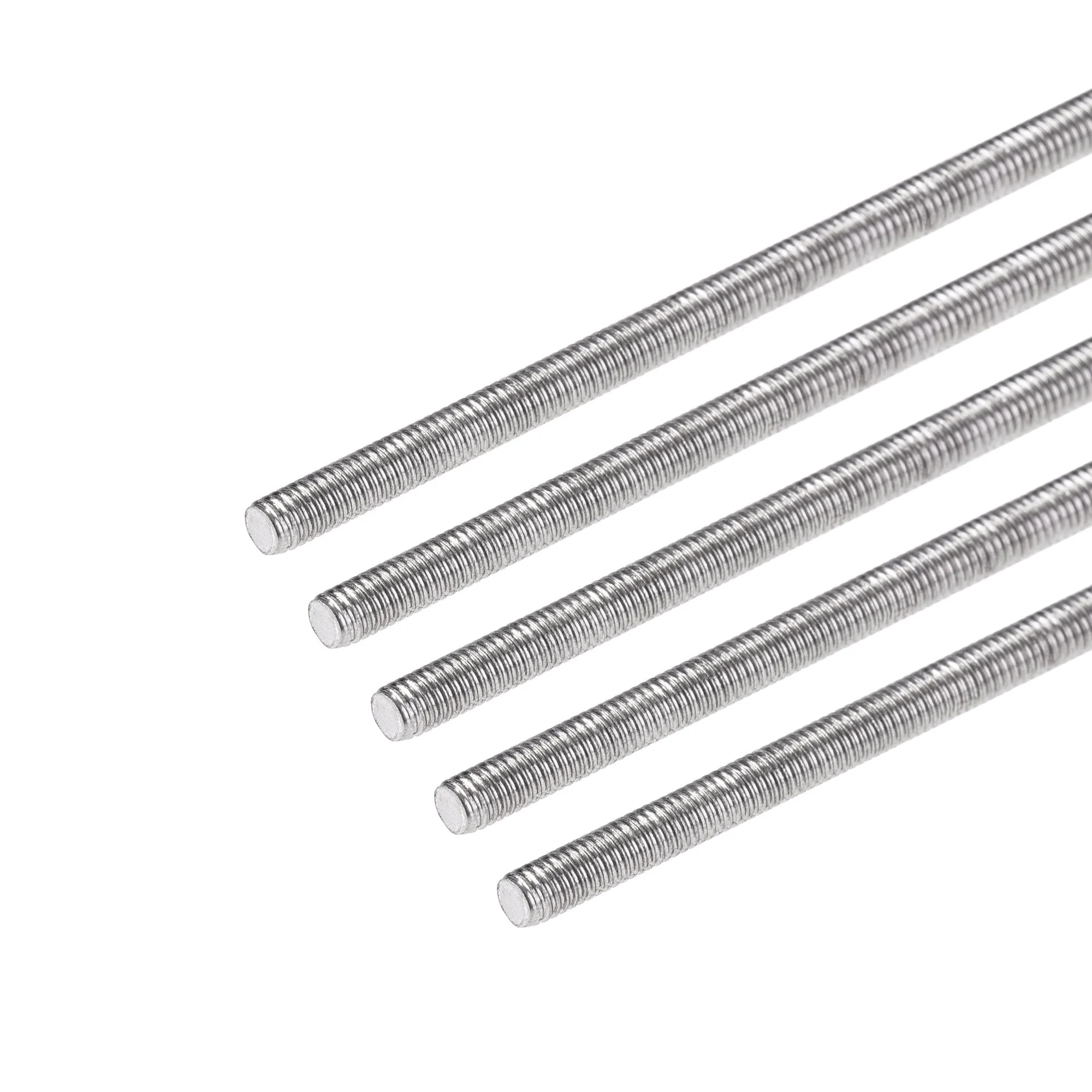5pcs M3 x 500mm Fully Threaded Rod 304 Stainless Steel Right Hand Threads
