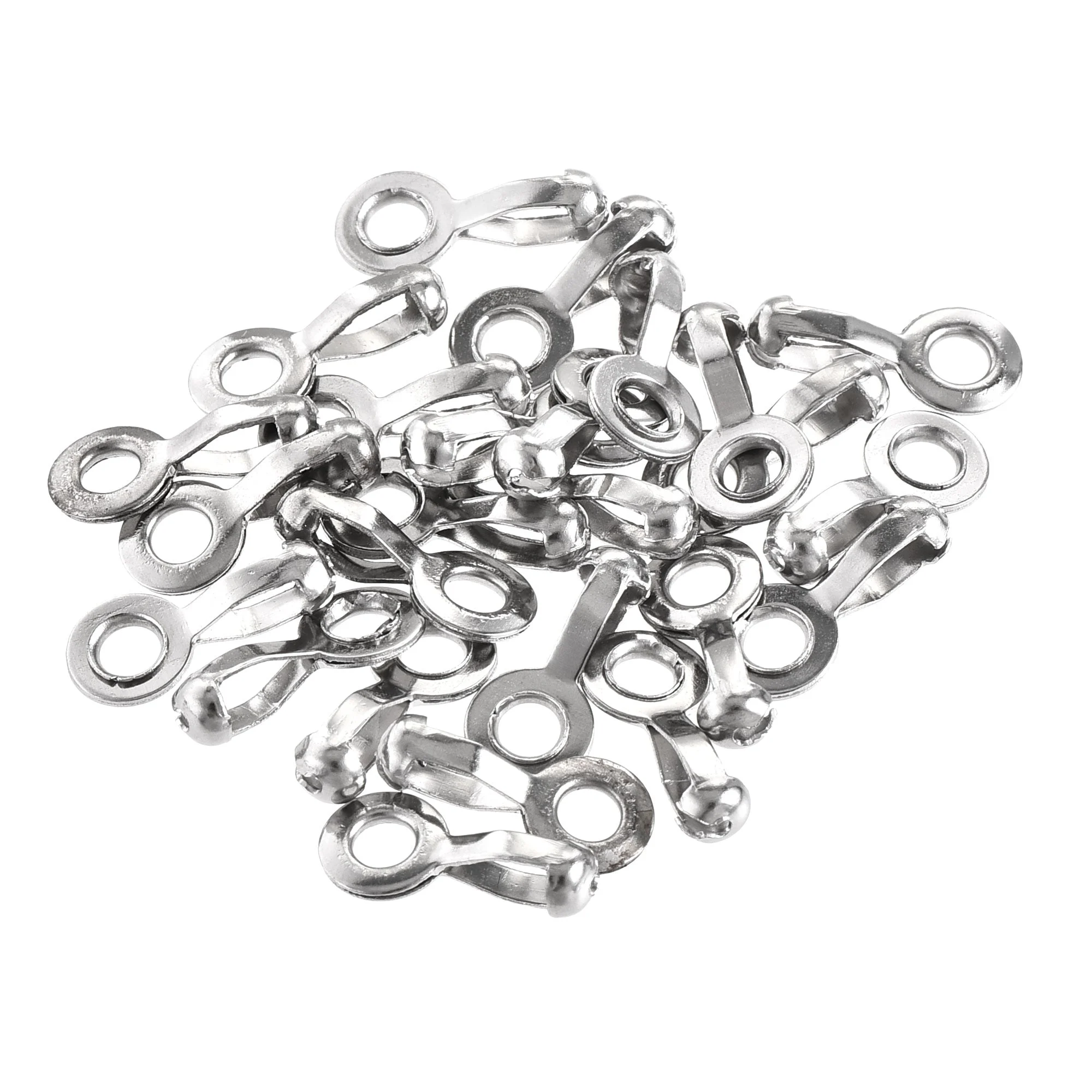 Ball Chain Connector 2mm 2.4mm Hole Pull Loop Link Stainless Steel 25pcs