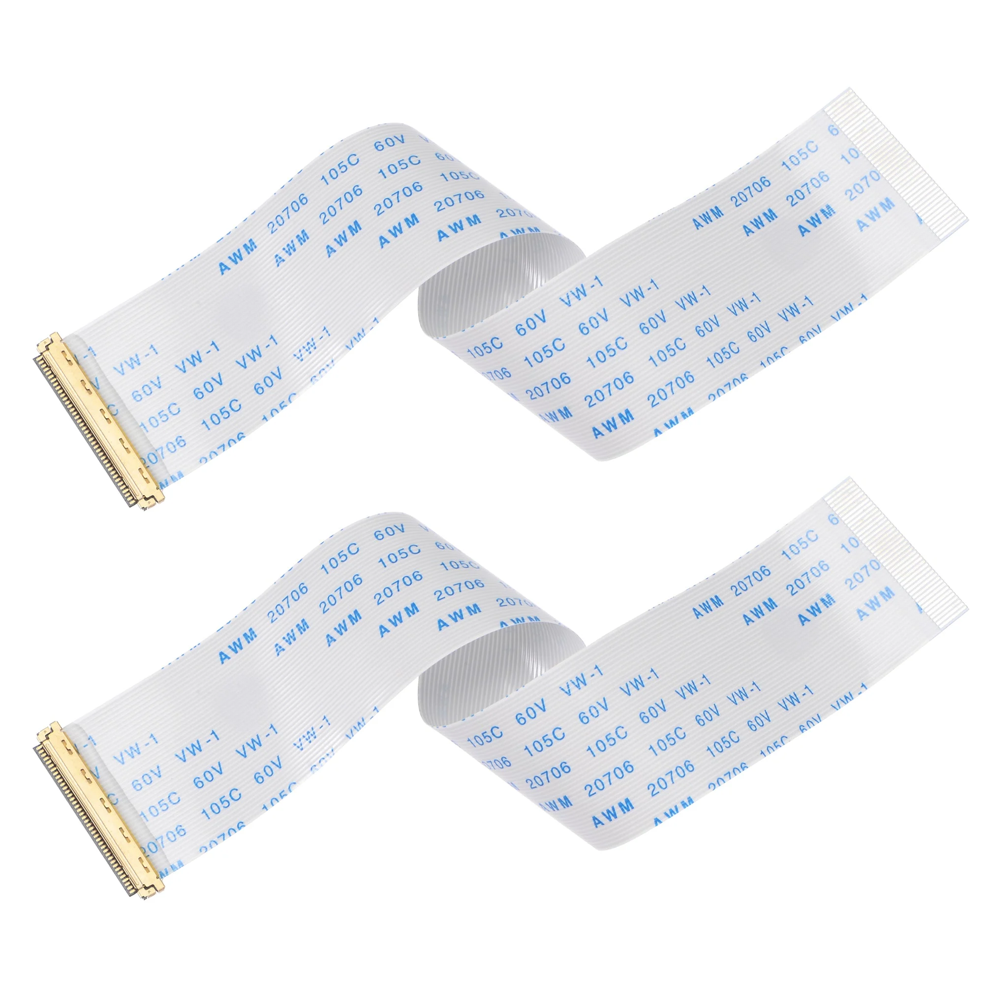 FFC Cable 0.5mm Pitch 40 Pin 150mm Flat Ribbon Cable for LCD Screen a Type 2pcs