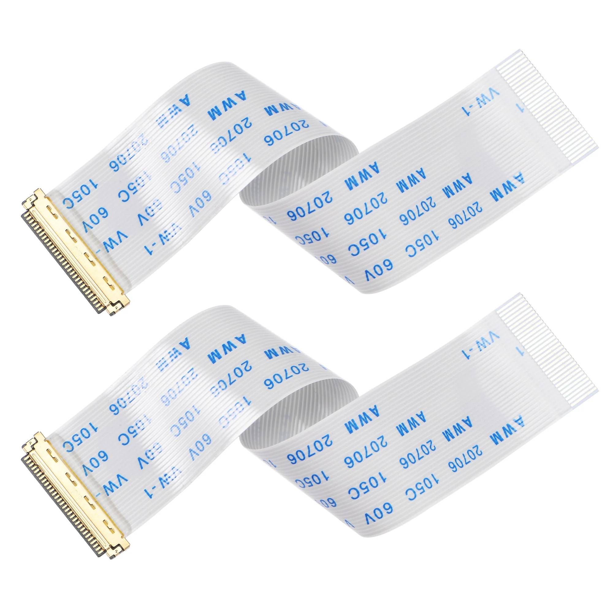FFC Cable 0.5mm Pitch 30 Pin 100mm Flat Ribbon Cable for LCD Screen a Type 2pcs