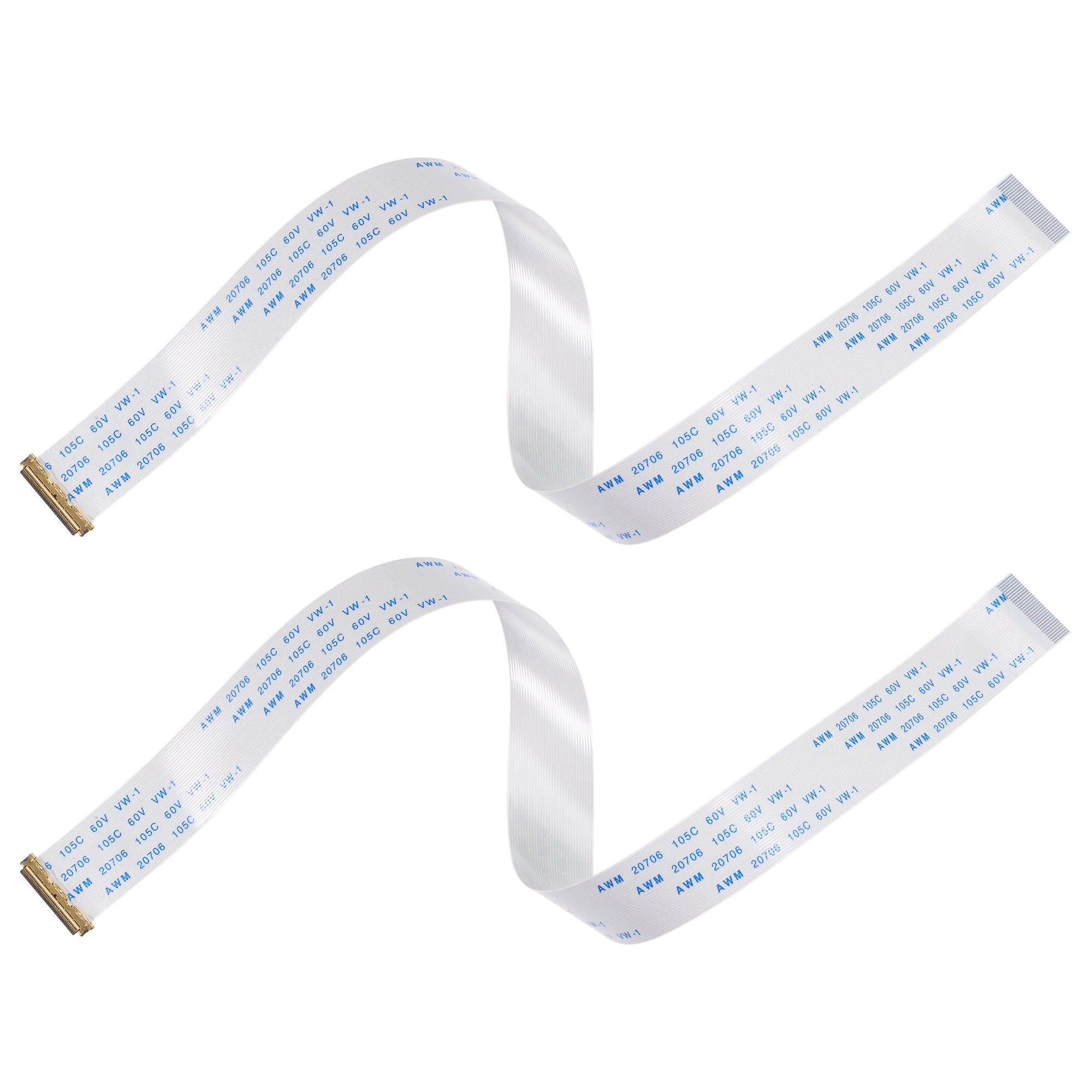 FFC Cable 0.5mm Pitch 30 Pin 300mm Flat Ribbon Cable for LCD Screen B Type 2pcs