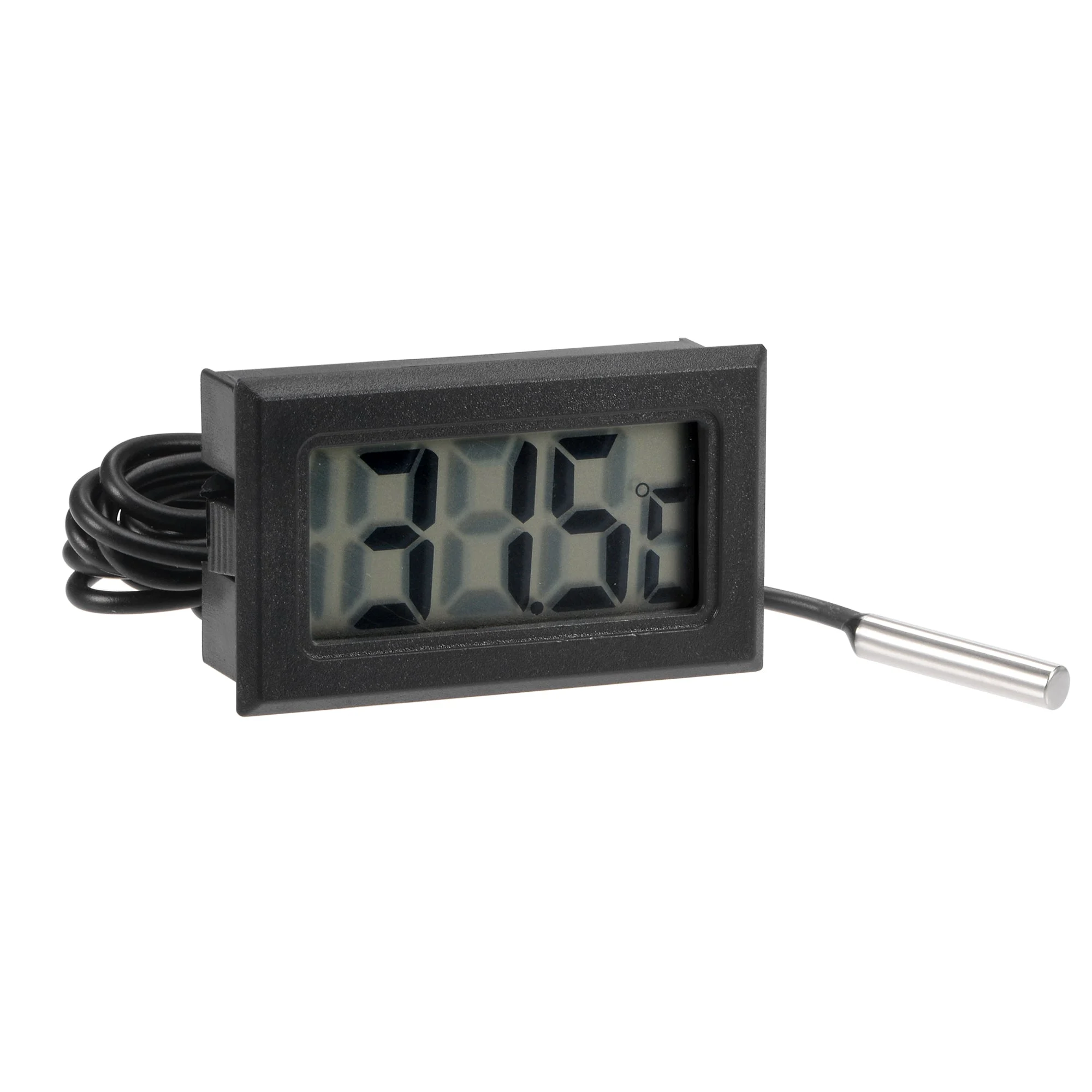 Digital Thermometer -50 to 110 Degree 10K Temperature Gauge Tester with 16ft NTC Temperature Sensor Probe Cable