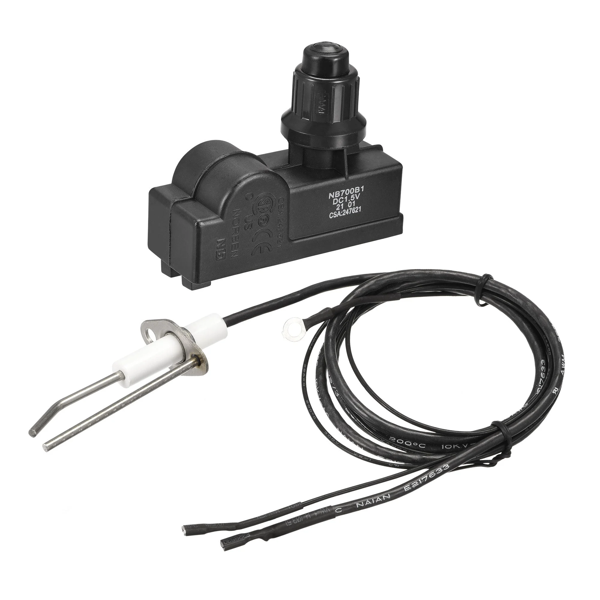 Igniter Kit Push Button Ignitor Spark Generator with Wire Length 900mm for Gas Grill