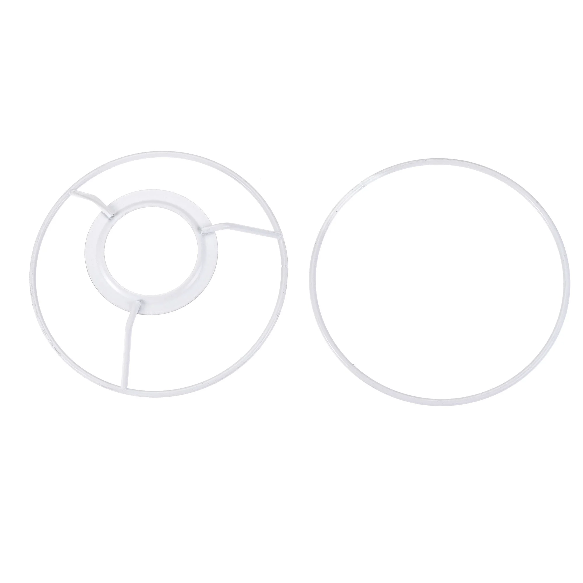 Uxcell Lamp Shade Ring 120mm Dia Lampshade Holder Frame Ring for Bulb Light Iron 1 Set