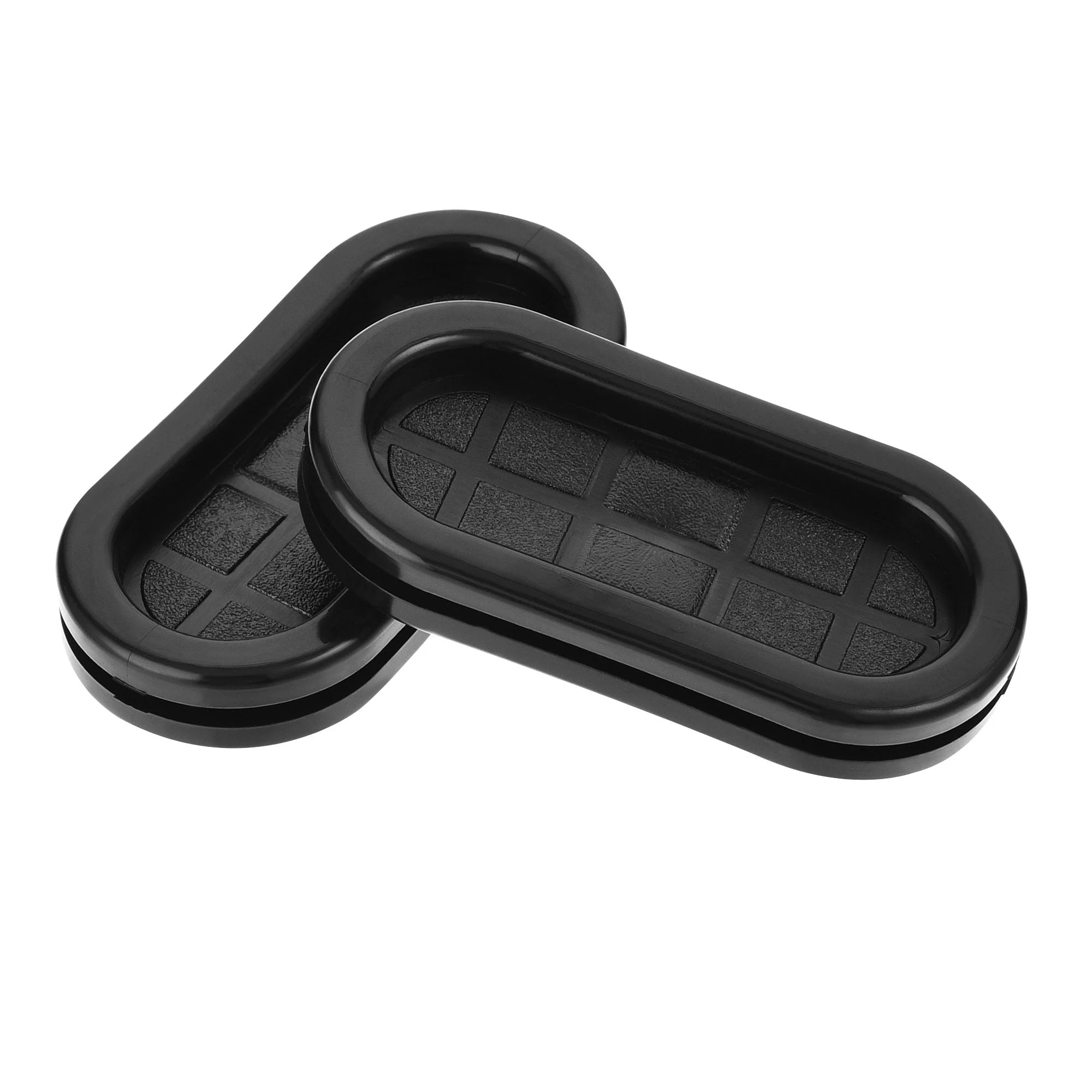 Rubber Grommets Oval Double-Sided Mount Size 45 x 20 mm for Wire Protection 4pcs
