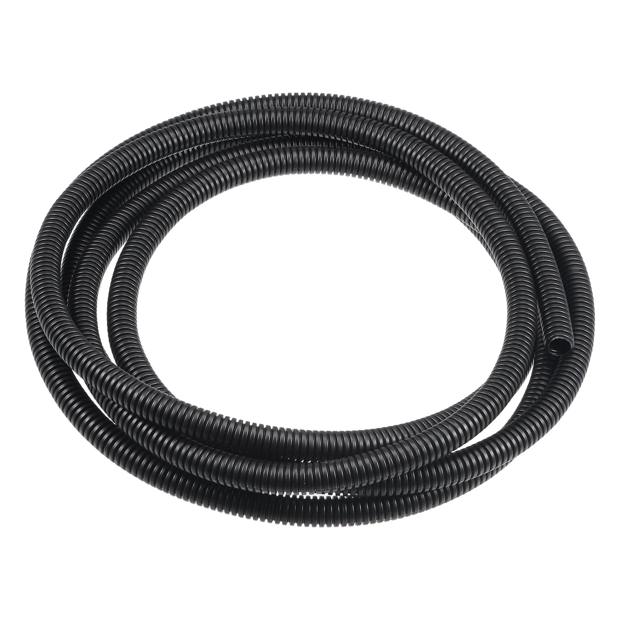 3.0 M 9 x 12 mm PP Flexible Corrugated Conduit Tube for Garden, Office Black