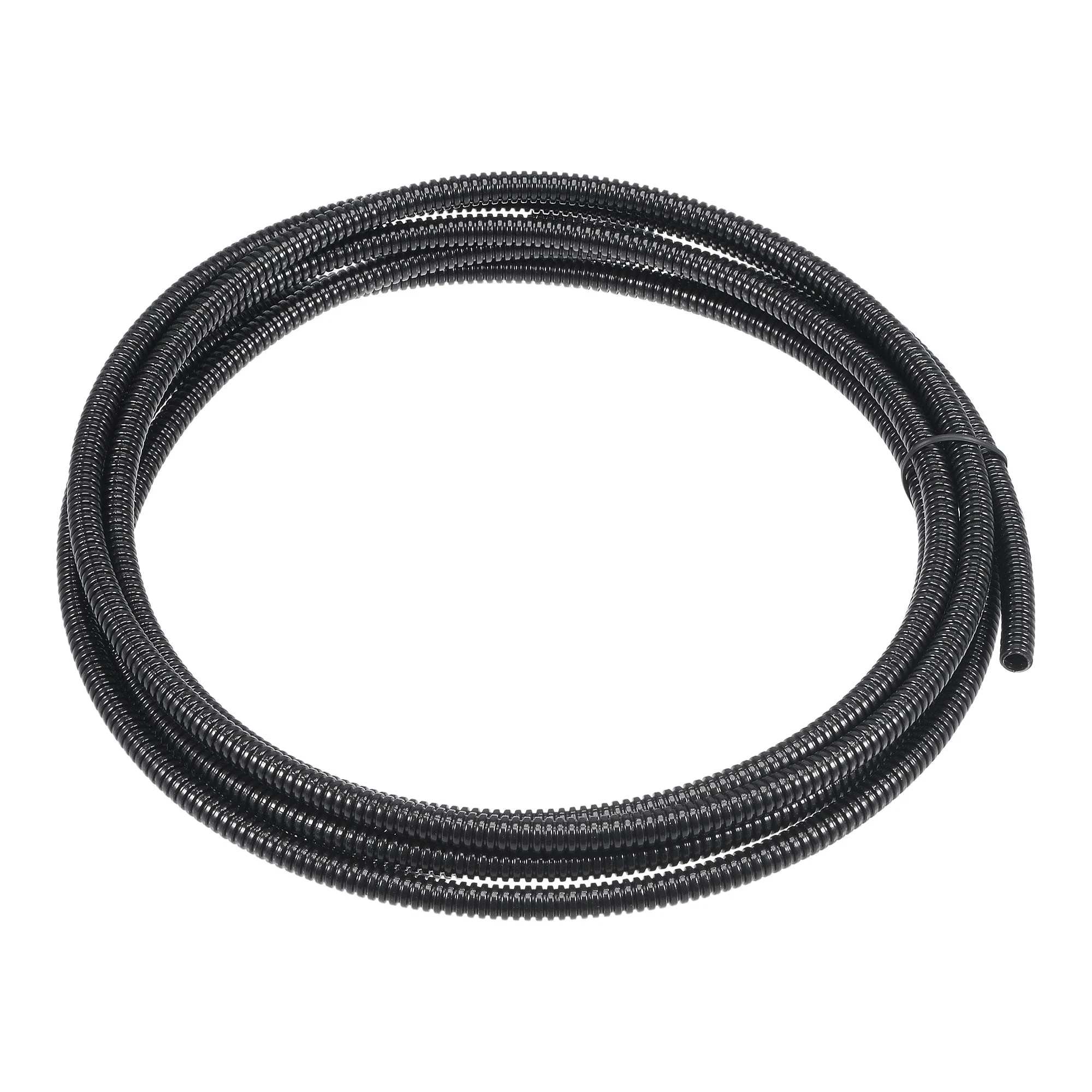 3.0 M 4.5 x 7 mm PA Flexible Corrugated Conduit Tube for Garden,Office Black