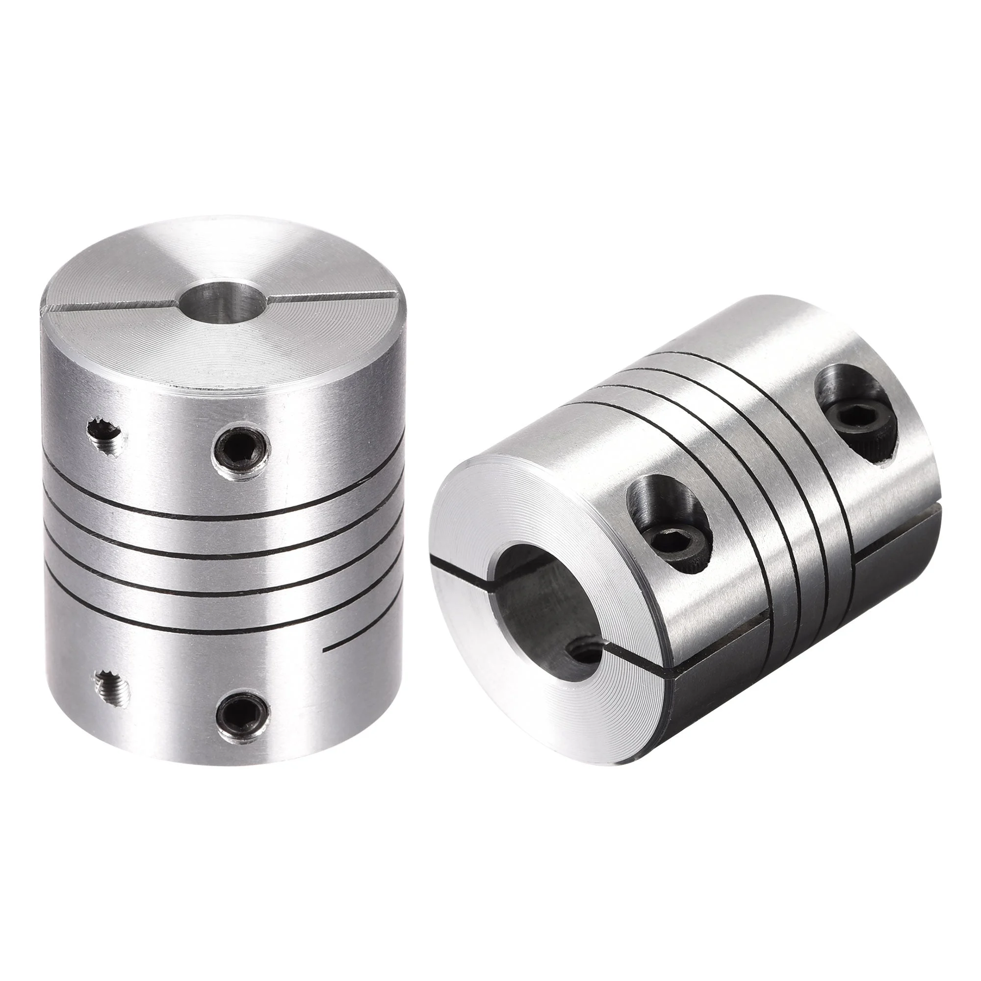 2PCS Motor Shaft 6mm to 11mm Helical Beam Coupler Coupling 25mm Dia 30mm Length