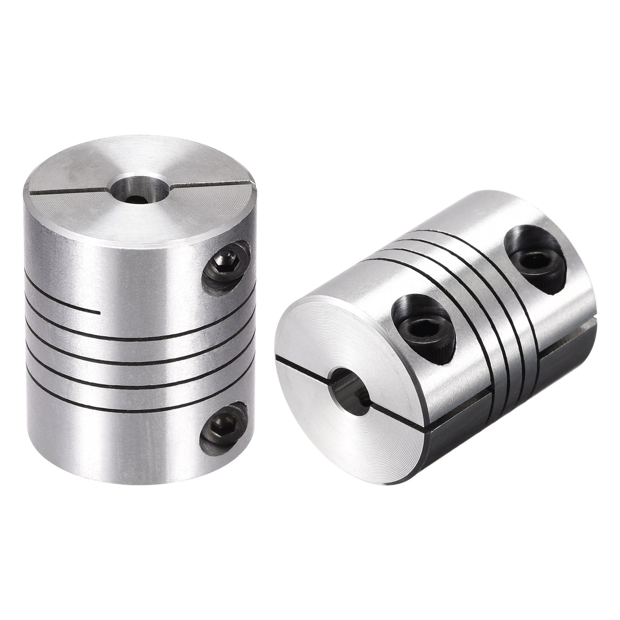 2PCS Motor Shaft 6.35mm to 6.35mm Helical Beam Coupler Coupling D25L30