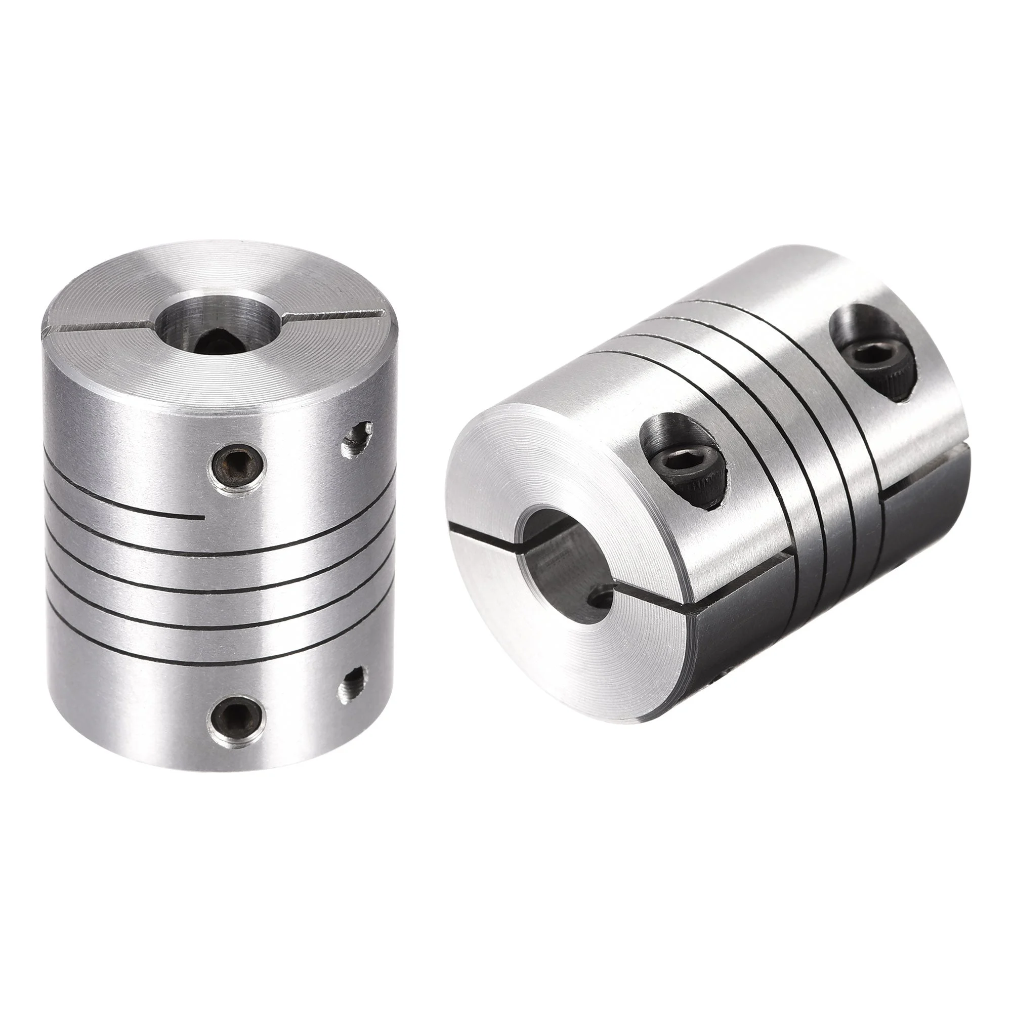 2PCS Motor Shaft 10mm to 10mm Helical Beam Coupler Coupling 25mm Dia 30mm Length