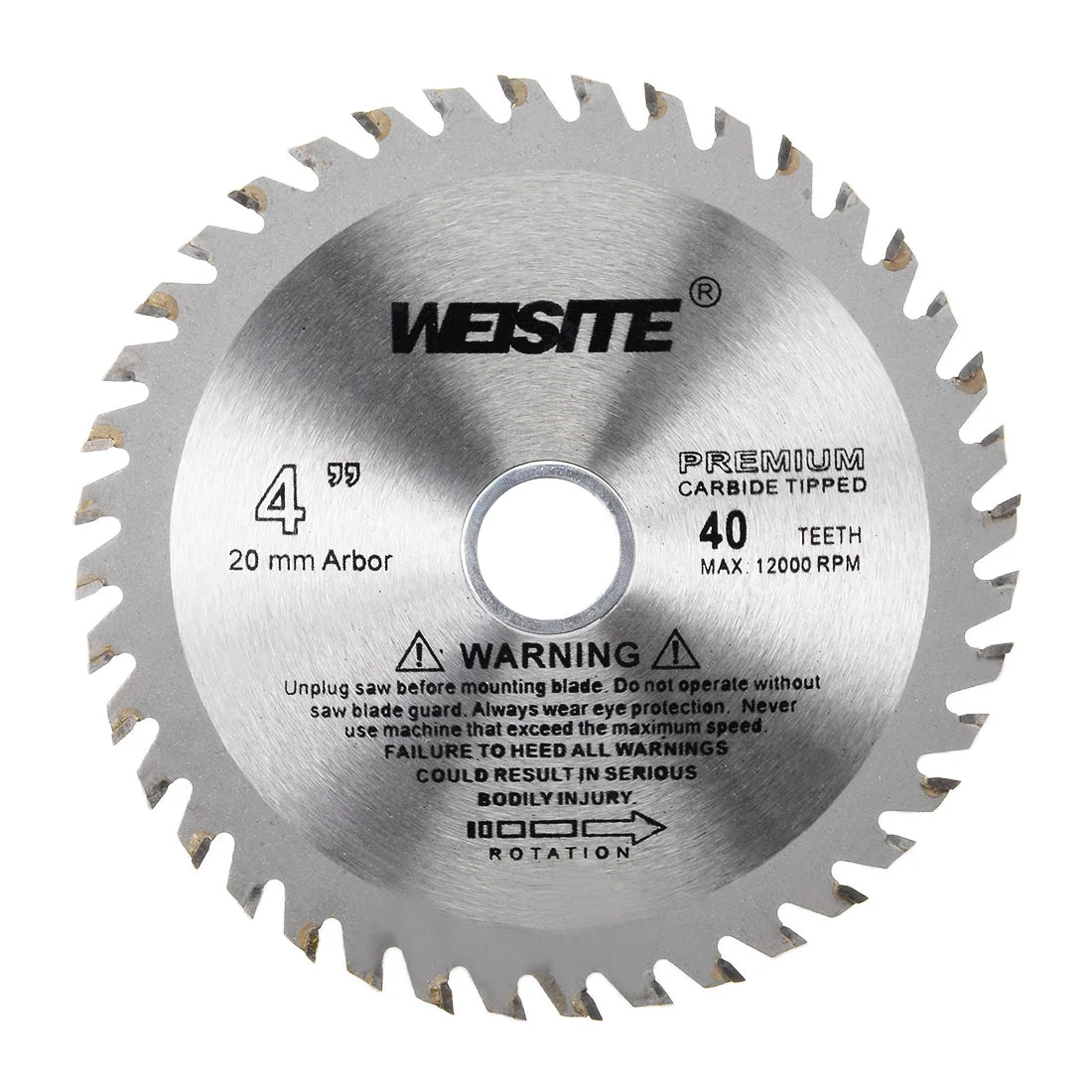Uxcell Circular Saw Blade, Carbide Tipped Slitting Saw