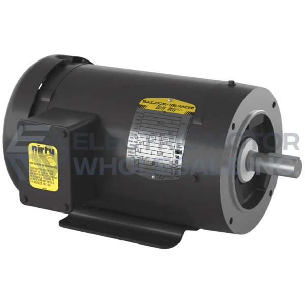 1HP BALDOR 3450RPM 56C TEFC 3PH DIRTY DUTY MOTOR CEDM3545