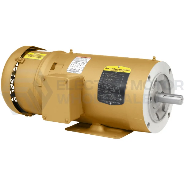 3HP BALDOR 1760RPM 182TC TEFC 3PH SUPER-E BRAKE MOTOR CEBM3611T