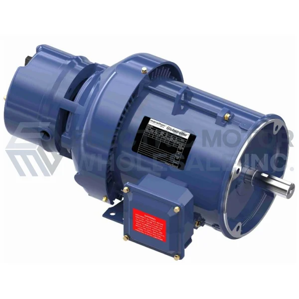 5HP MARATHON 1765RPM 184TC TEFC 3PH GLOBETROTTER BRAKE MOTOR C411