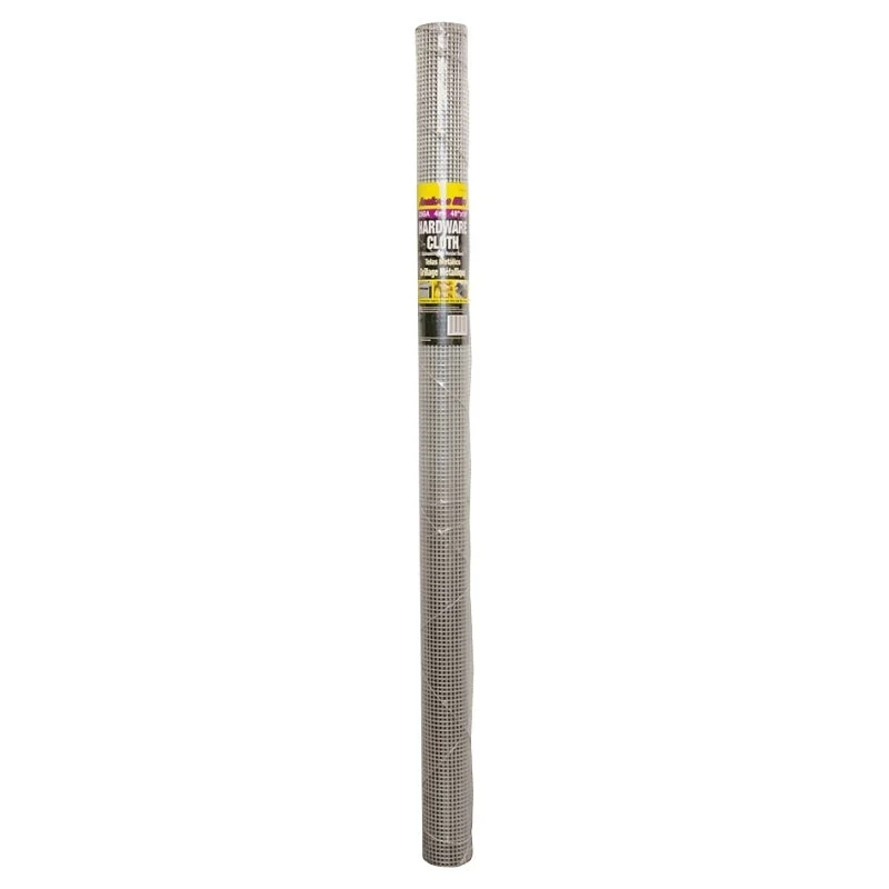 Jackson Wire 11 05 17 13 Hardware Cloth, 10 ft L, 48 in W, 23 ga, 1/4 x 1/4 in Mesh, Galvanized