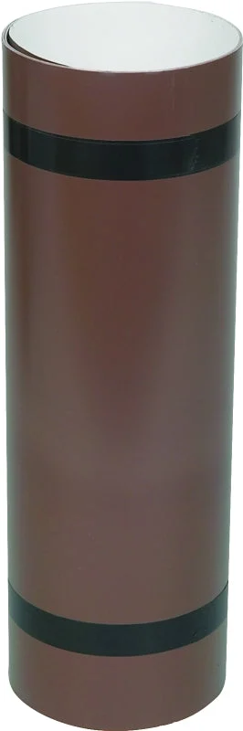 Amerimax 69414 Trim Coil, 10 ft L, 14 in H, 0.018 Gauge, Aluminum, Brown/White, Painted