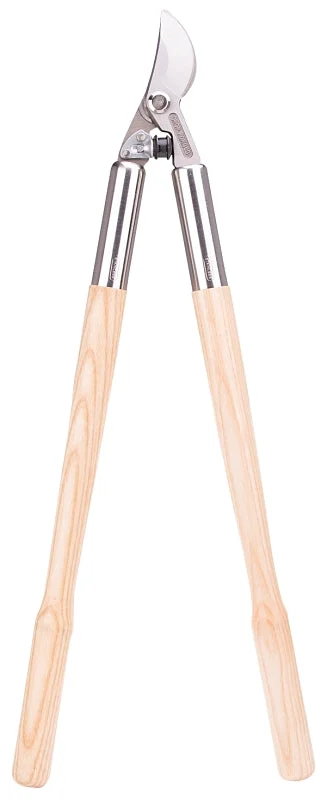 Landscapers Select AA71132 Bypass Lopper, 1-1/2 in Cutting Capacity, Steel Blade, Ash Wood Handle, Wood Handle