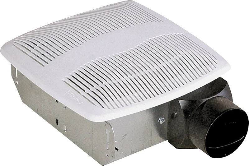 Air King AS70 Economical Exhaust Fan, 7-1/4 in L, 7-1/4 in W, 0.9 A, 120 V, 1-Speed, 70 cfm Air, Metal, White