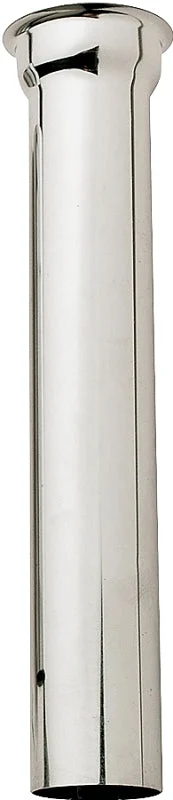 Plumb Pak PP9-6CP Sink Tailpiece Flange, 1-1/2 in, 6 in L, 22 ga Thick Wall, Flange, Brass, Polished Chrome