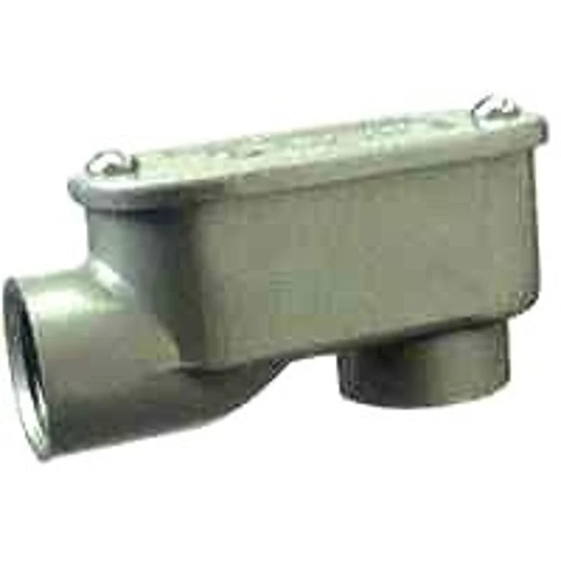 Halex 59515 Rigid Service Entrance Elbow, 1-1/2 in, Threaded, Aluminum, 2.63 in H x 2.59 in W x 6.25 in D, Each