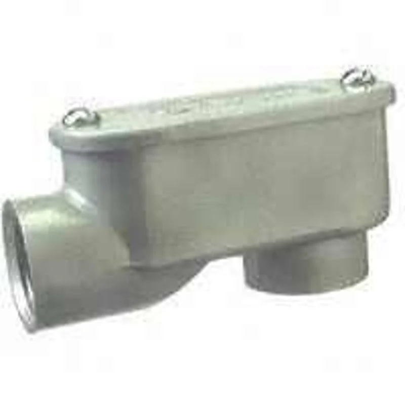 Halex 59520 Rigid Service Entrance Elbow, 2 in, Threaded, Aluminum, 3.08 in H x 3.13 in W x 6.75 in D, Each