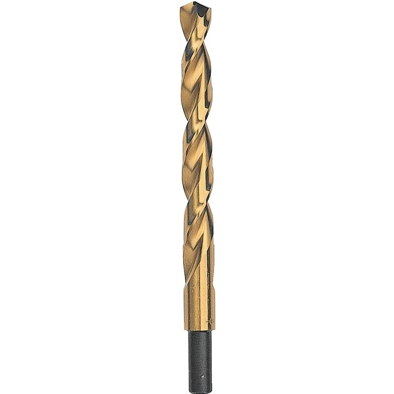DEWALT DW1328 Jobber Drill Bit, 7/16 in Dia, 5-1/2 in OAL, Parabolic Flute, 3/8 in Dia Shank, Reduced Shank