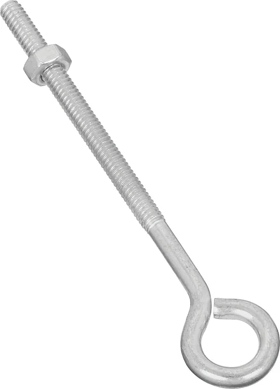 National Hardware N221-135 Eye Bolt, 1/4-20 Thread, Coarse Thread, 3 in L Thread, 0.56 in ID Dia Eye, 4.02 in L Shank, Pack of 20