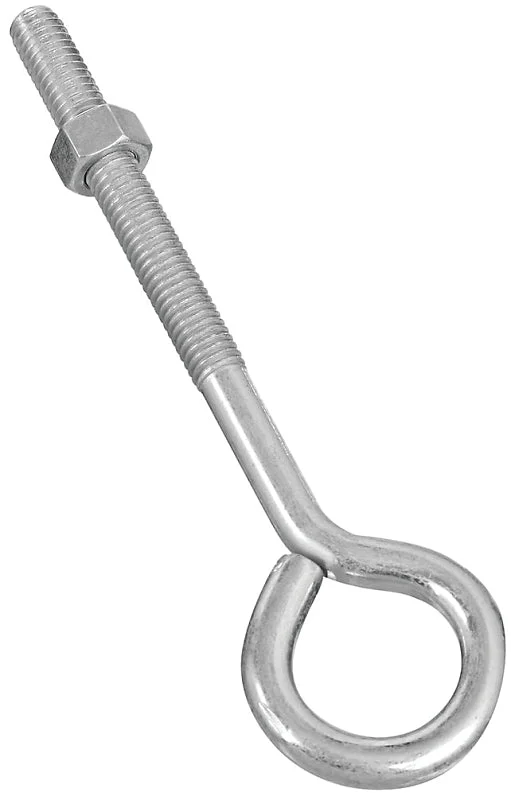 National Hardware N221-283 Eye Bolt, 3/8-16 Thread, Coarse Thread, 3 in L Thread, 1 in ID Dia Eye, 4.35 in L Shank, Zinc, Pack of 10