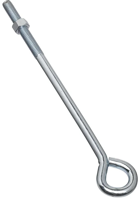 National Hardware N221-341 Eye Bolt, 1/2-13 Thread, Coarse Thread, 3-3/4 in L Thread, 1 in ID Dia Eye, 10.14 in L Shank, Pack of 10