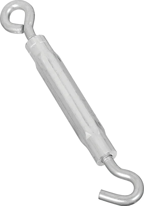 National Hardware 2172BC Series N221-895 Turnbuckle, 215 lb Working Load, 3/8-16 Thread, Hook, Eye, 16 in L Take-Up