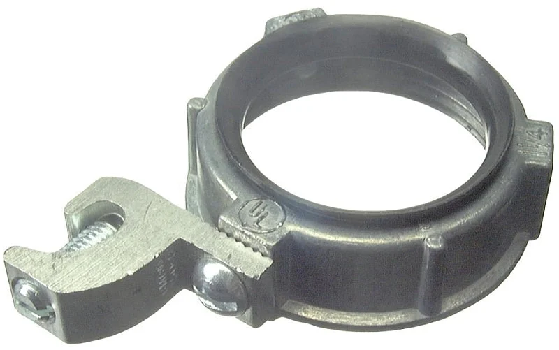 Halex 29523 Rigid Insulated Grounding Bushing, 1 in, Zinc, 2/BAG