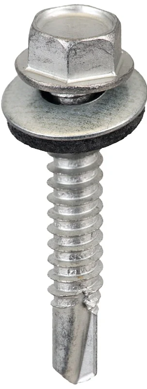 Acorn SW-MM1412G250 Screw, Hex Drive, Self-Drilling, Self-Tapping Point, Galvanized Steel