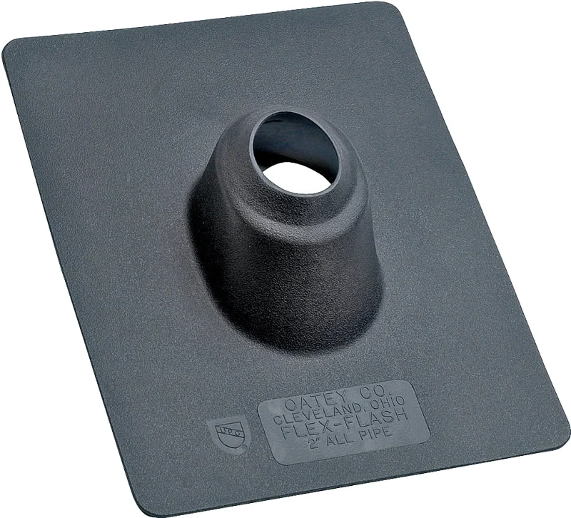 Oatey 14038 Roof Flashing, 3 in. Flex Flash, 10 in. x 13.25 in. base, Thermoplastic