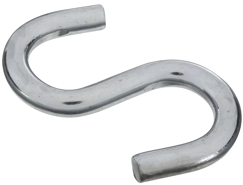 National Hardware N347-849 S-Hook, 180 lb Working Load, Steel, Zinc, Pack of 5
