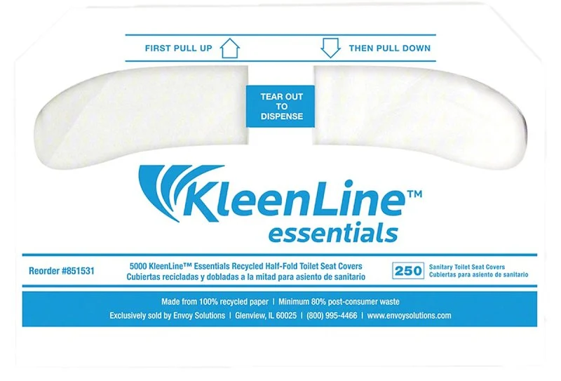 North American Paper 886307 Toilet Seat Cover, White