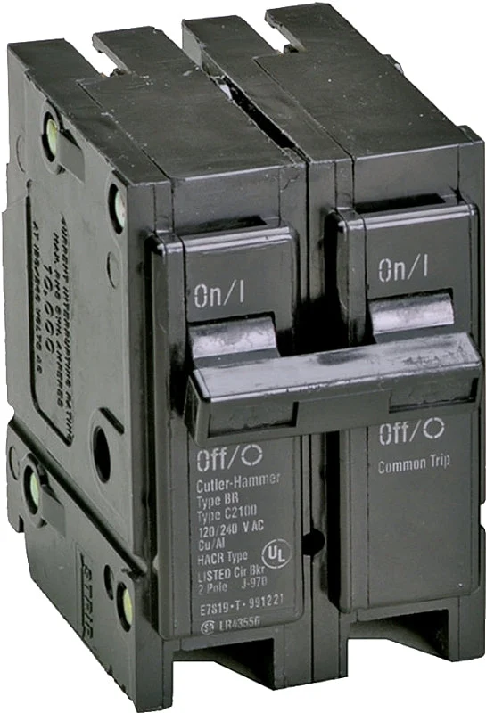 Cutler-Hammer BR270 Mini Circuit Breaker, Type BR, 70 A, 2-Pole, 120/240 V, Plug